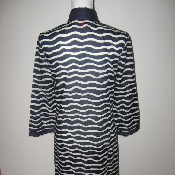 TORY BURCH Blue/White Striped Tunic Top/Dress 8 - Picture 6 of 8